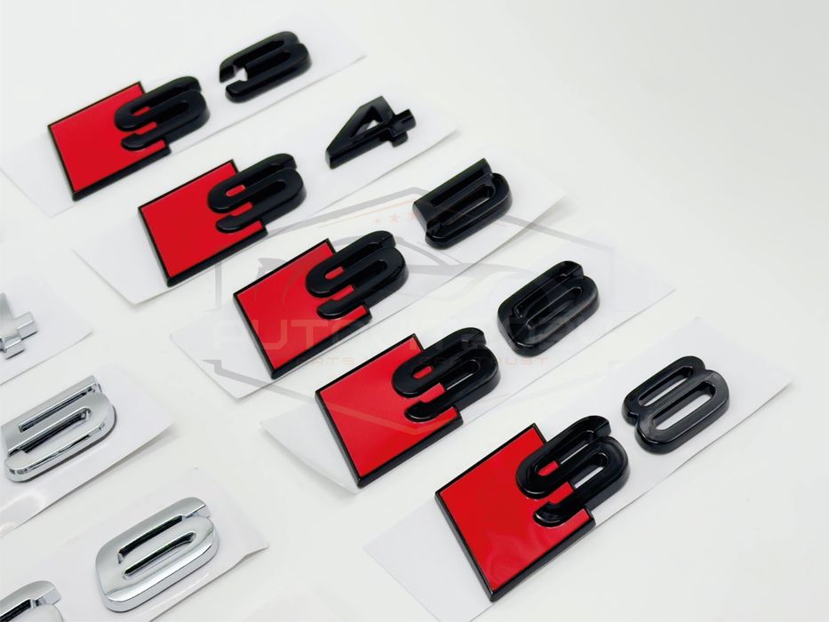 Audi надпис s3, s4, s5, s6, s8 емблема, Ауди, багажник, надпис