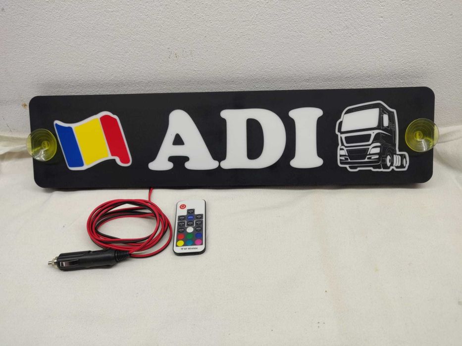 Placă nume cu led TIR dubita autocar autobuz