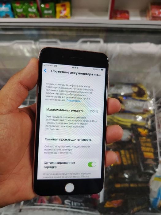 Iphone 8 + 900 ming tinniq xolati