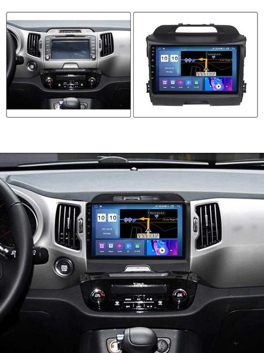 Navigatie Android 14 Kia Sportage 3 2010-2016  Waze CarPlay + CAMERA