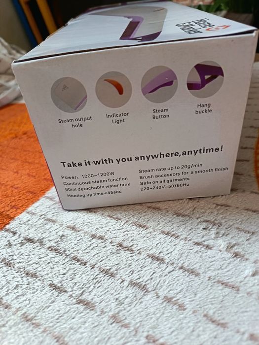 Fier de călcat cu aburi vertical