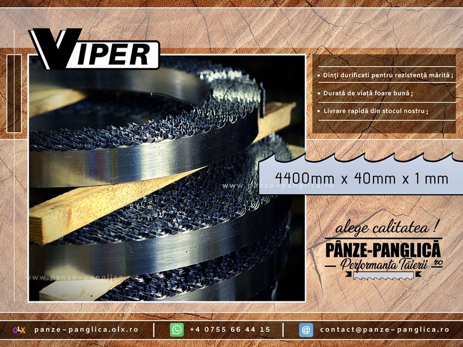 Panza panglica VIPER 4400x40x1/Lemn I Premium SILVER,fierastrau banzic