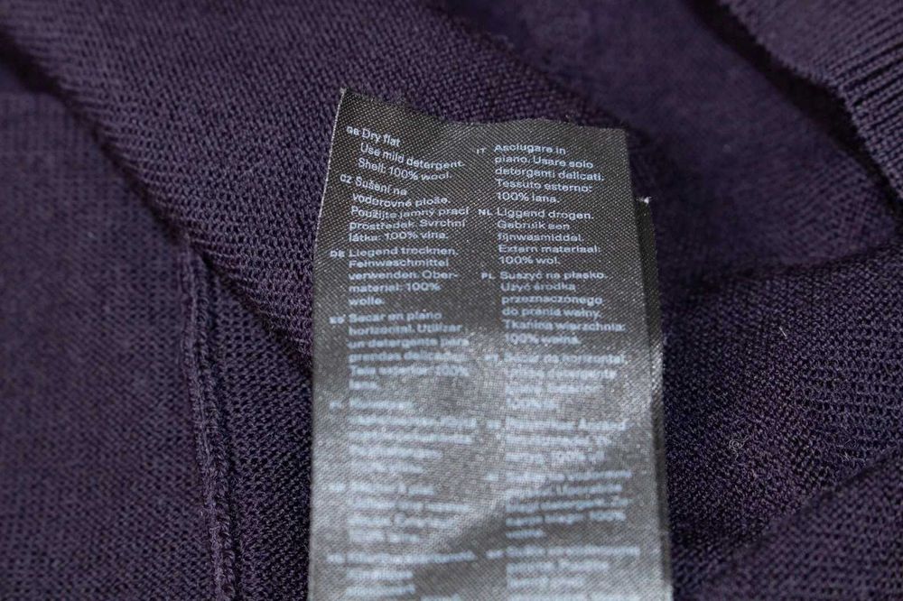 ARKET мъжки пуловер 100% вълна тъмно син S