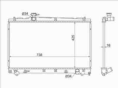 Радиатор Toyota Voxy