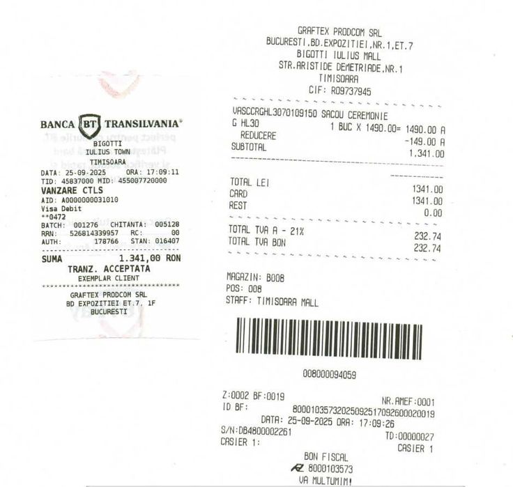 Sacou lux Vitale Barberis Canonico- ceremonie - 84% lână și 16% mohair