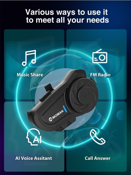 Moman H2 Pro Sistem Comunicare Moto  Sigilata