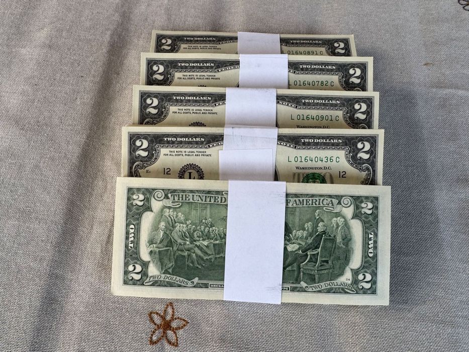Нови банкноти 2 долара ($2 USD)