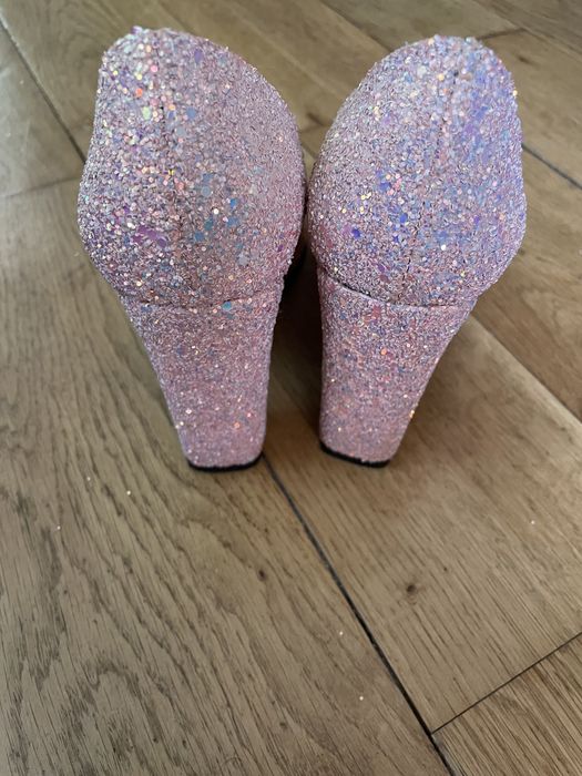 Pantofi glitter roz 37-38