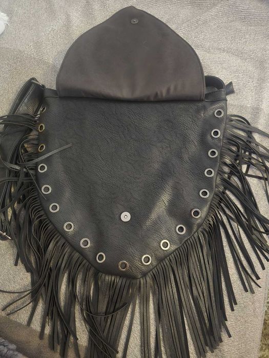 Рокерско чанта от естествена кожа