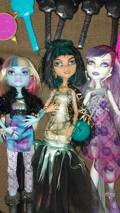 Lot 5 Păpuși Monster High originale Mattel 2008-2012