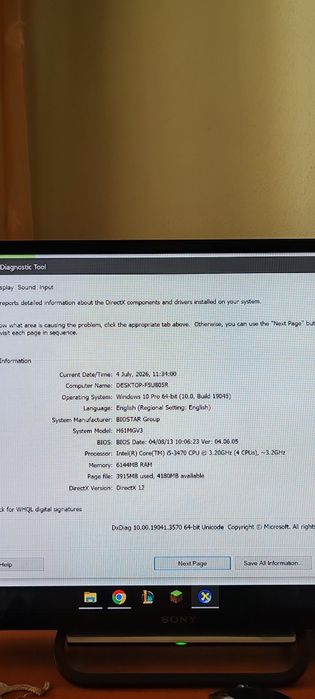PC Complet Intel i5 | Placă Video 2GB | 6GB RAM | SSD 240GB | Windows 10