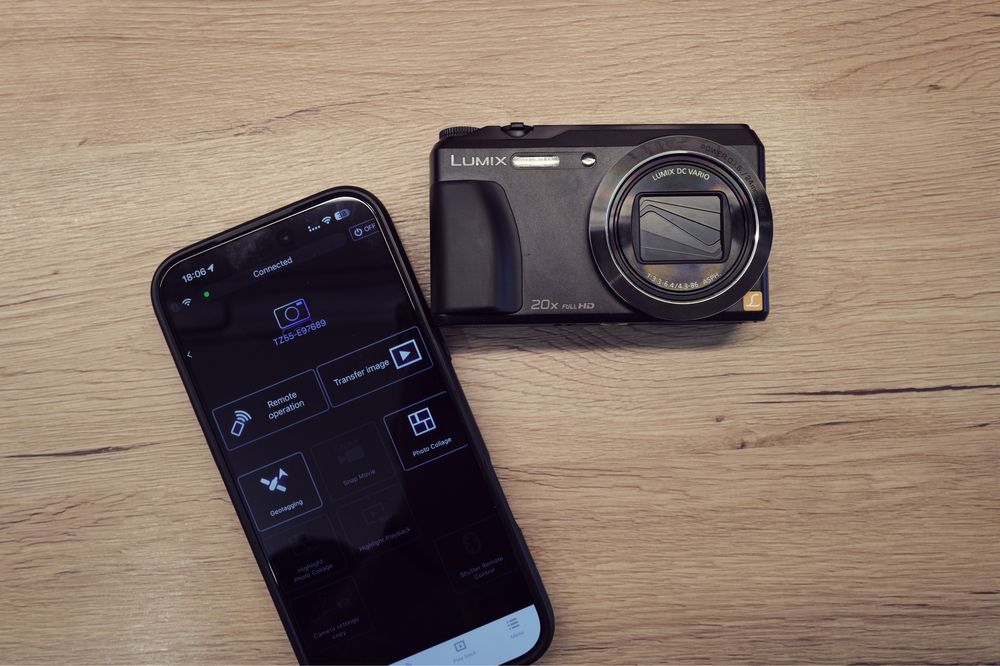 Aparat foto Panasonic Lumix TZ55 cu WiFi de Top ecran rabatabil Leica