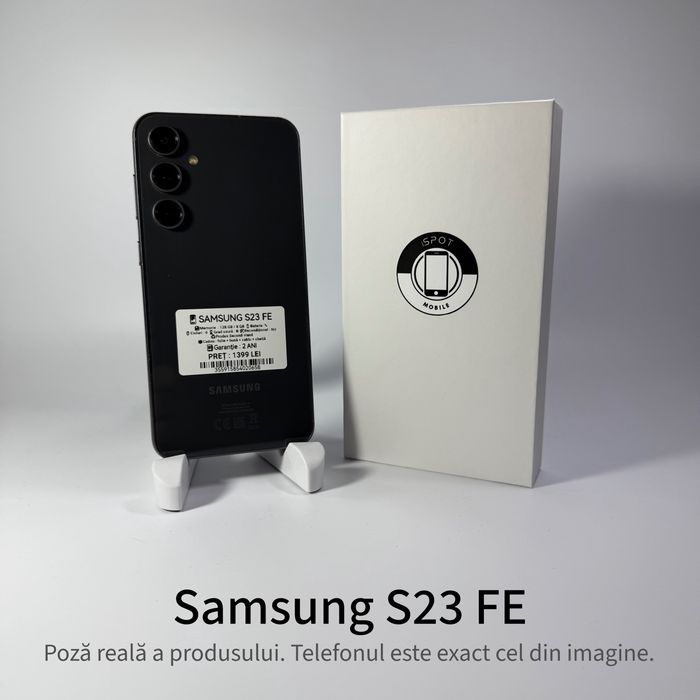 ispotmobile.ro Samsung S23 FE 128GB Black Grad B Garantie 2 ani