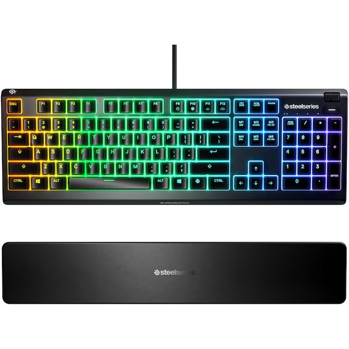 Tastatura gaming SteelSeries Apex 3, Iluminare RGB, IP32