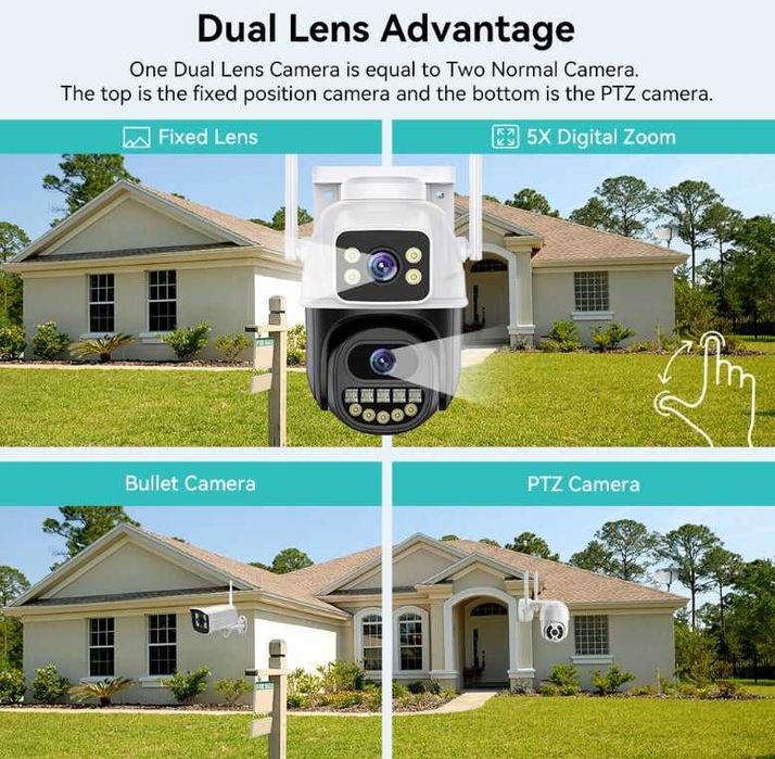 WiFi Smart Kamera 360 PTZ Camera наружная камера iCSee
камера ICSee