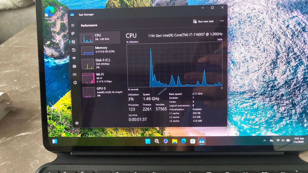 Huawei Matebook E, i7-1160G7, 16GB RAM
