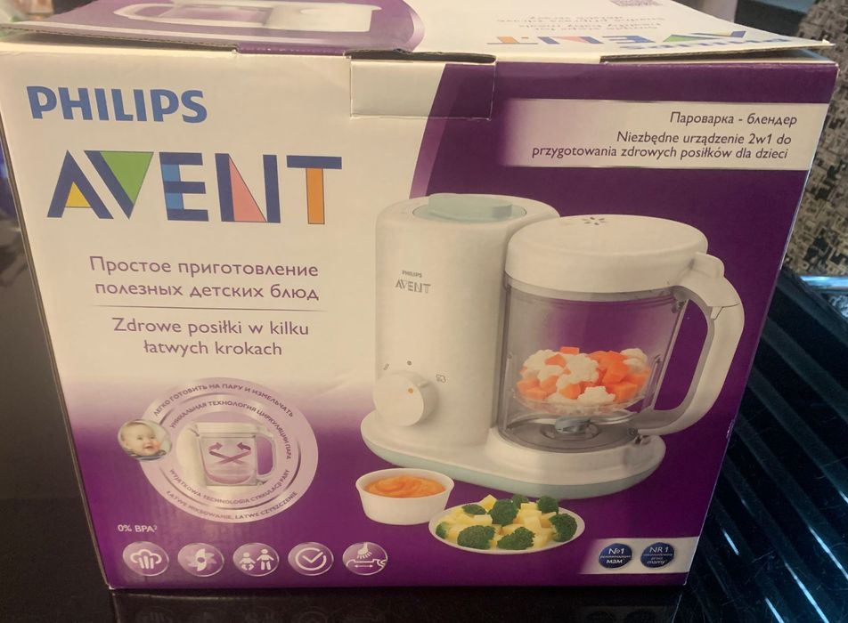 Уред за готвене на пара и пасиране на бебешки пюренца . Philips Avent