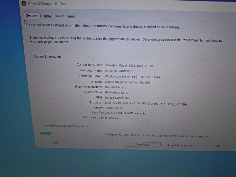 Hope Amanet P10/Laptop HP ProBook 650 G1