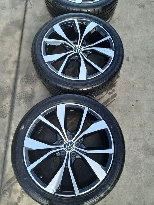 Set jante aliaj r18 cu anvelope vara hankook 215/45r18 vw t cross c11 2g7601025