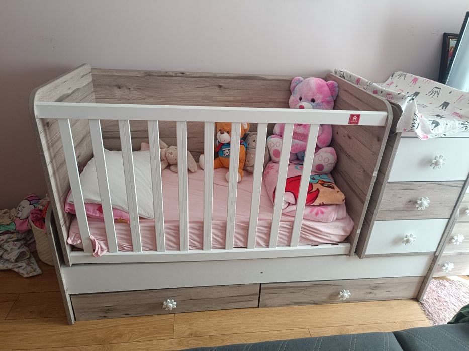 Бебешко легло (детска кошара) 3 в 1 с матрак  pierre cardin + протекто