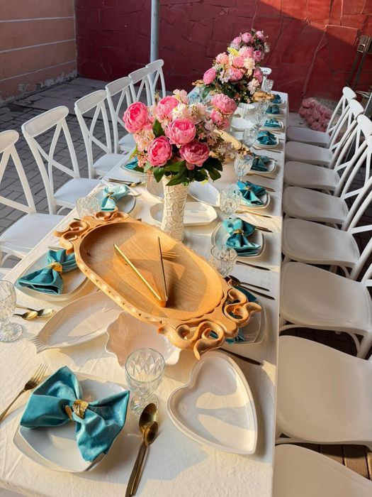 Прокат, аренда столов и стульев, посуда