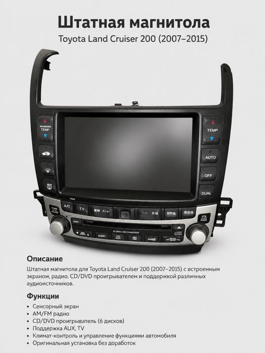 Магнитола от тойота