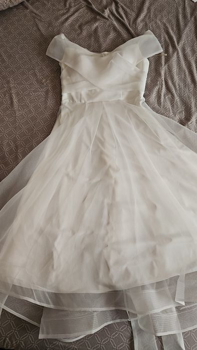 Rochie alba de cununie, mărimea 40