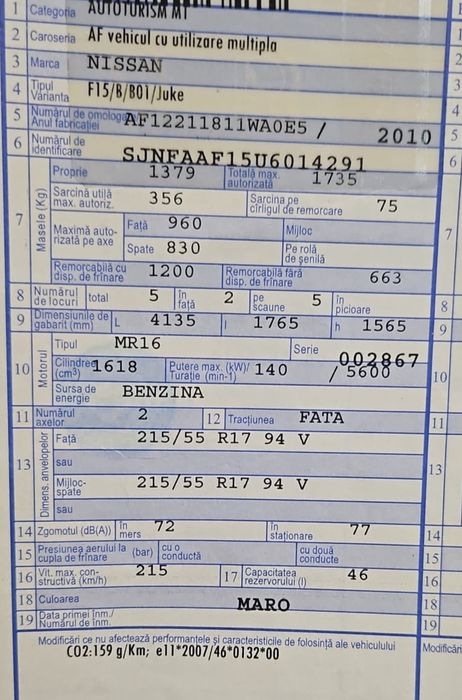 Vând/schimb cu Passat cc Nissan Juke 1.6 benzina