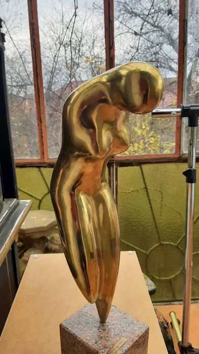 Sculptura bronz soclu marmura sau,schimb