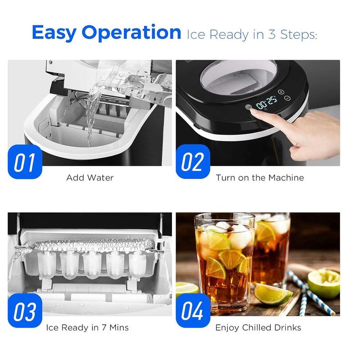 Masina de gheata HOSOME DBJ-12AL/ aparat de facut cuburi,  2,1 L