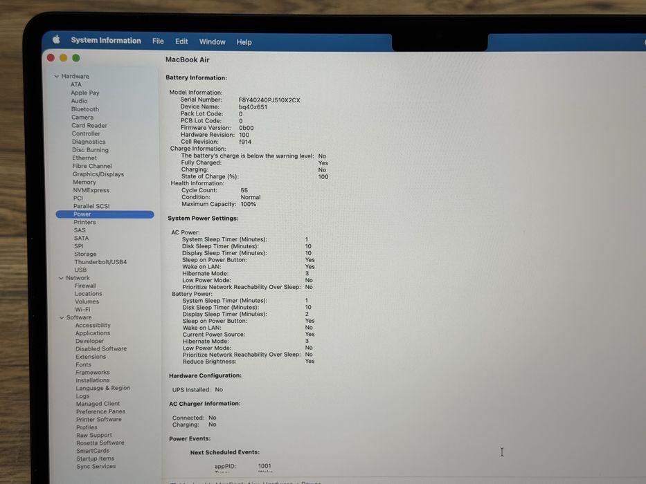 Macbook Air 13,6" M3 256GB Midnight 2 години Гаранция