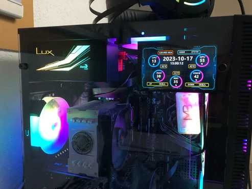 Мини Дисплей 3.5" IPS за Gaming PC Мониторинг на Темп. и Др.