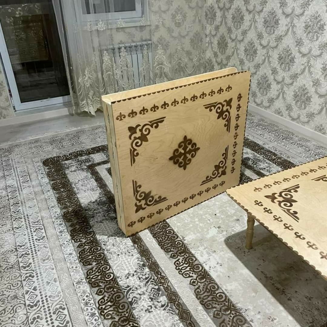 Жер Стол жер үстел үстөл трансформер стол складной круглый қазақи стол ...