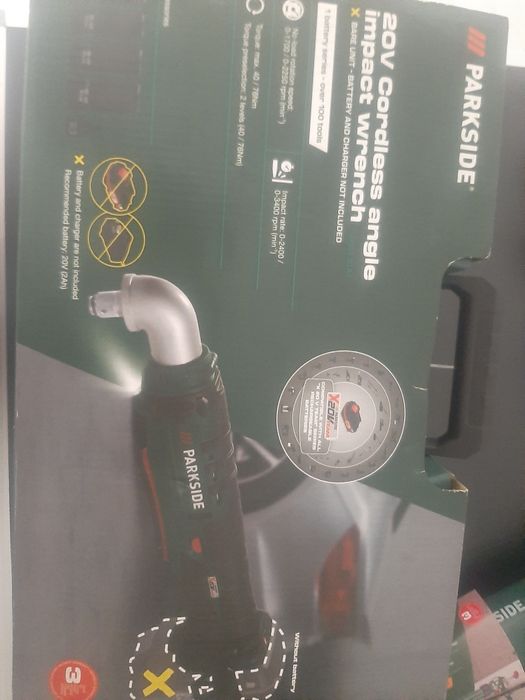 Masina de impact de insurubat Parkside 20 V.