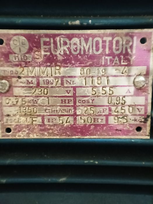 Motor electric monofazic 0,75kw