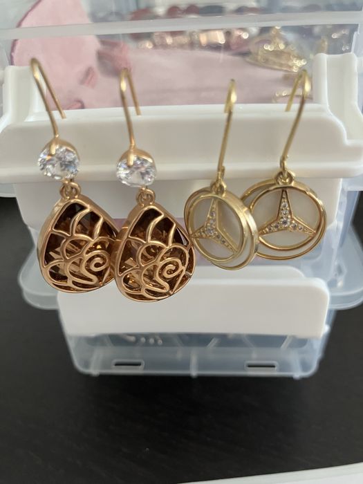 Серьги со вставками