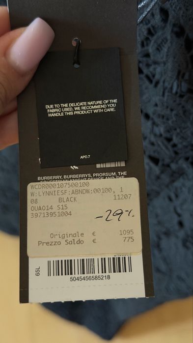 Платье Burberry с биркой