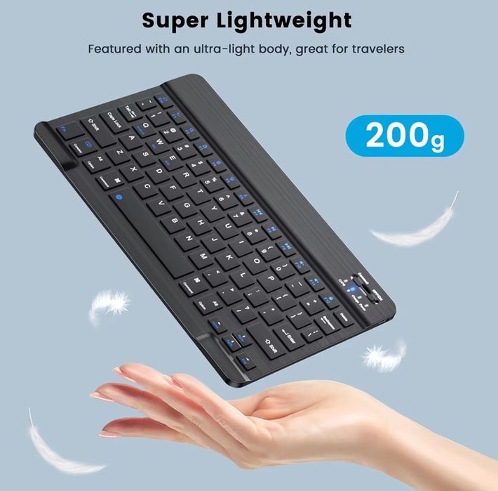 Клавиатура беспроводная Bluetooth, черная