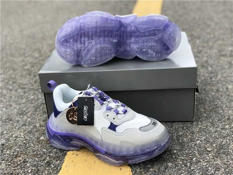 Balenciaga Triple S - White/Tan/Dark Grey