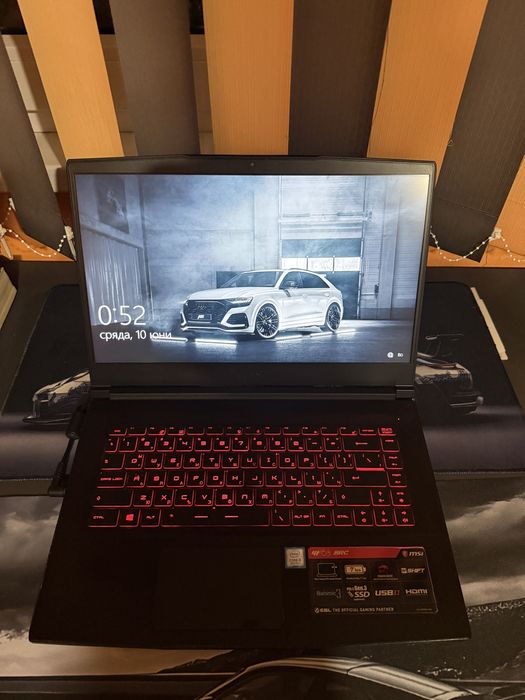 MSI GF63 8RC | i5-8300H | GTX 1050 4GB | SSD 500GB | Първи собственик