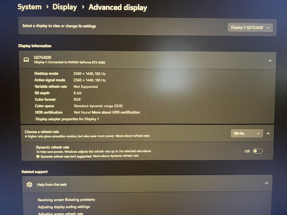 Monitor Gaming WLED Fast IPS AOC Q27G42XE, 27", 2K, 180Hz, HRD10, boxe