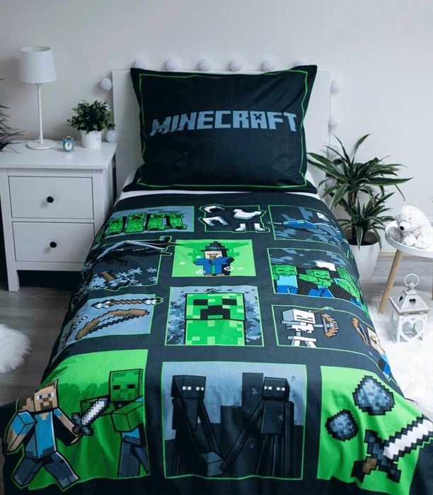 NEW!! Детско Спално Бельо 140x200 Майнкрафт Minecraft