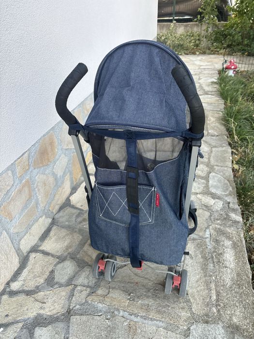 Количка Maclaren Quest denim +дъждобран и зимно чувалче