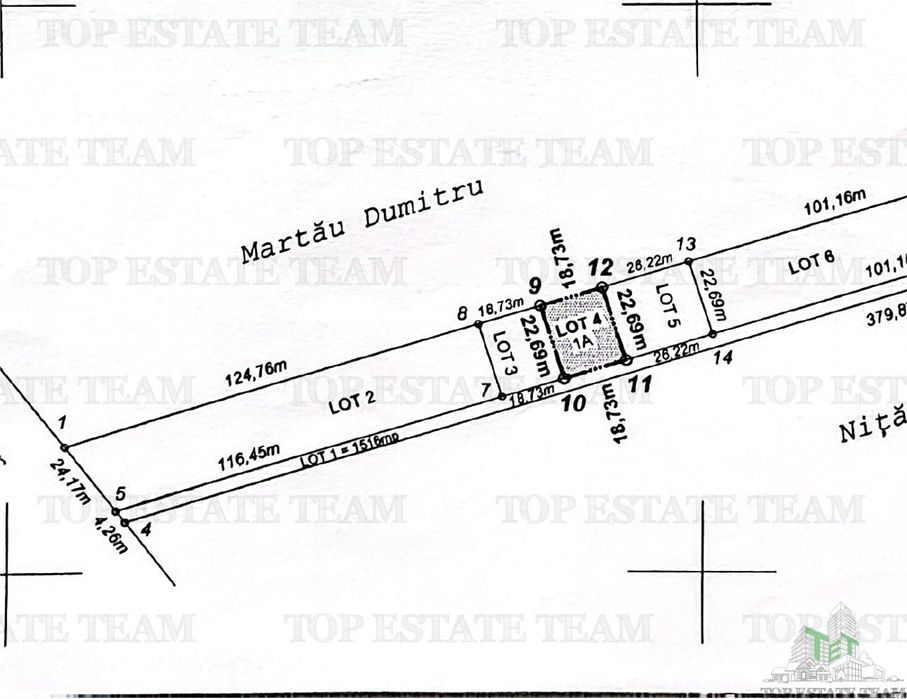 Teren 425mp pentru casa zona Gladiolelor-sectorul5