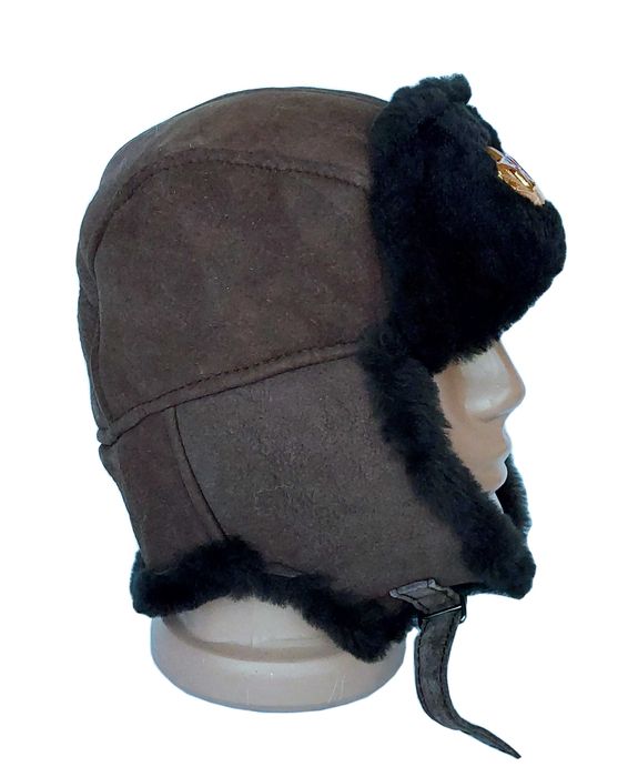 Руски, съветски шлемофон от фина агнешка естествена кожа.