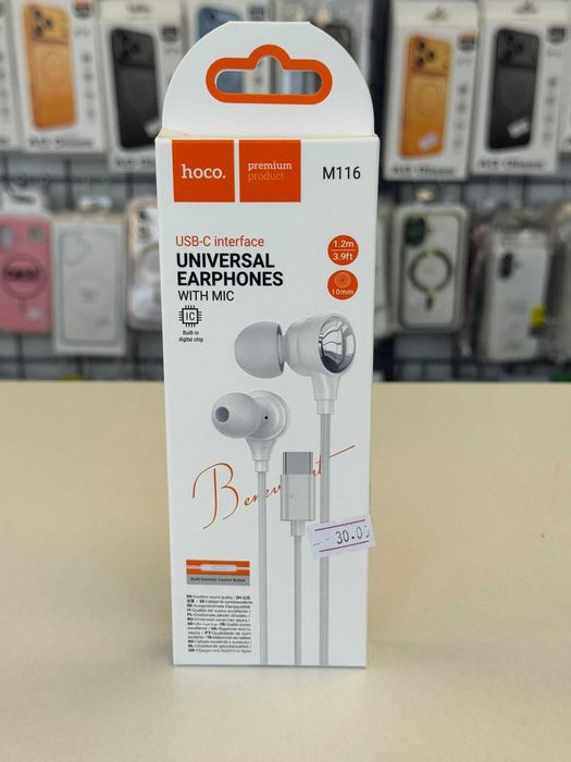 Casti cu firUSB C cu dop ,compatibilitate Android si iPhone 15/16/17