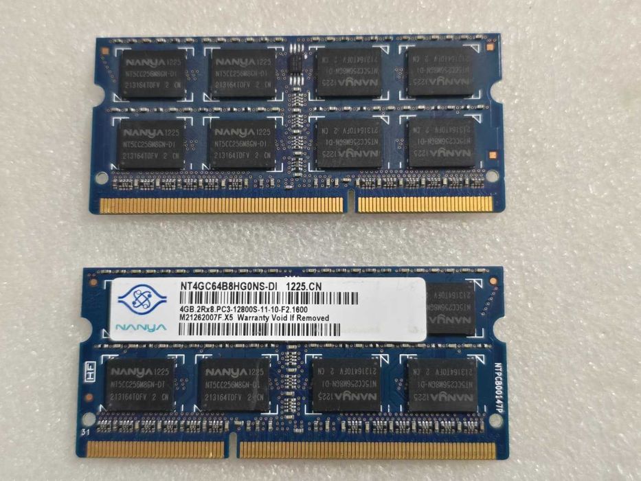 Kit memorie RAM laptop Nanya 8GB (2X4GB) 2Rx8 PC3-12800S DDR3  1.5V
