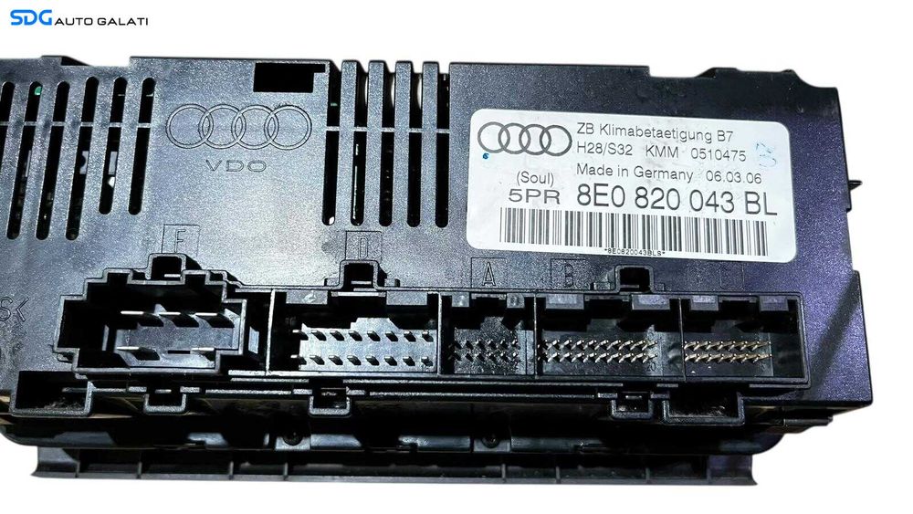 Panou Modul Unitate Comanda AC Aer Conditionat Clima Climatronic Audi A4 B7 2004 - 2008 Cod 8E0820043BL [LC0699]