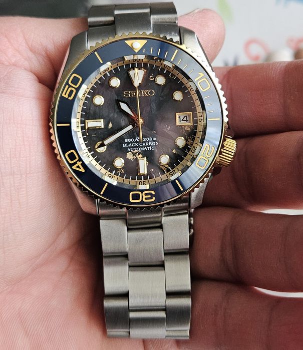 Часовник Seiko Carbon Edition mod