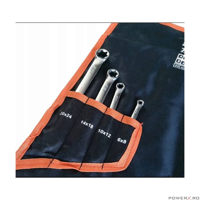 Trusa Pres Set 47 Chei Inelare Combinate Curbate Semideschise